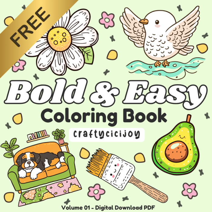 Coloring simple pages print